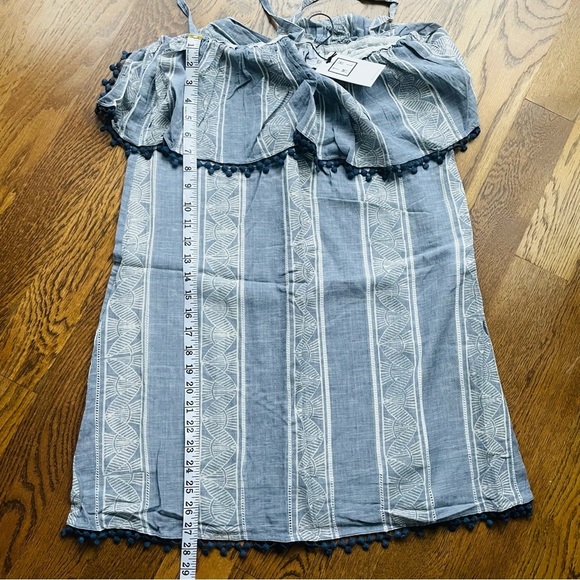 NEW THML Summer Cotton Halter Ruffle Summer Dress Size L - Picture 11 of 11